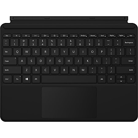 Microsoft Type Cover Keyboard/Cover Case Microsoft Surface Go 2, Surface Go Tablet - Black - Stain Resistant - MicroFiber Body - 7.5" Height x 9.8" Width x 0.2" Depth