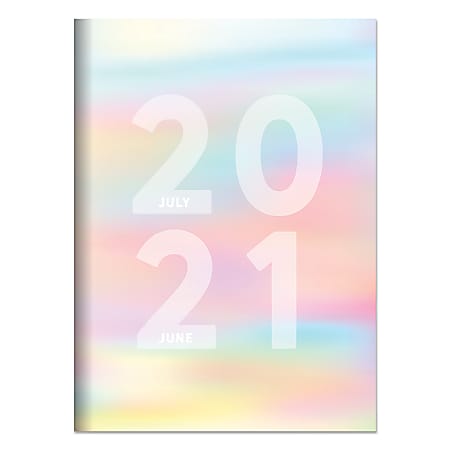 TF Publishing Medium Academic Monthly Planner, 7-1/2” x 10-1/4”, Diverging Colors, July 2020 To June 2021