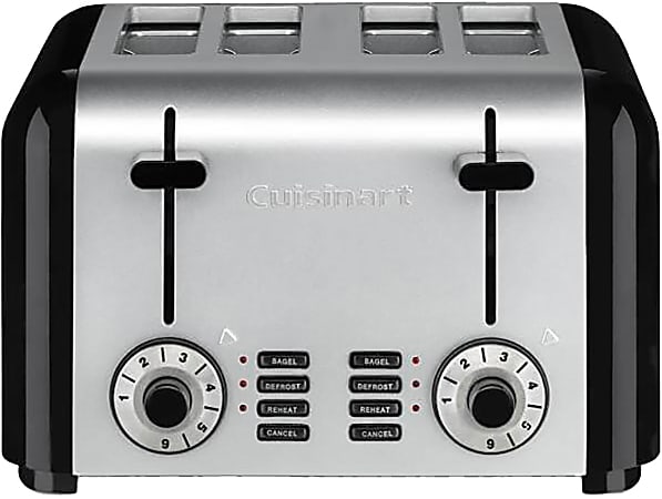 Cuisinart 4-Slice Wide-Slot Hybrid Toaster, Stainless Steel