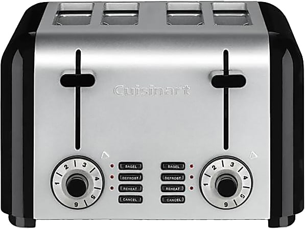 Cuisinart 4 Slice Wide Slot Toaster White - Office Depot