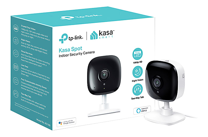 TP-Link Kasa™ Smart Spot High-Resolution Indoor Camera, White