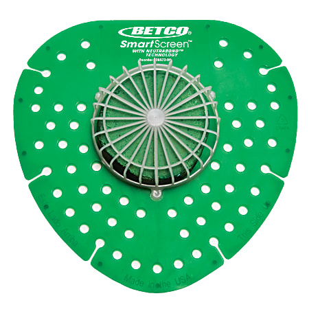Betco SmartSCREEN® Urinal Screen, Forest Green, Pack Of 72