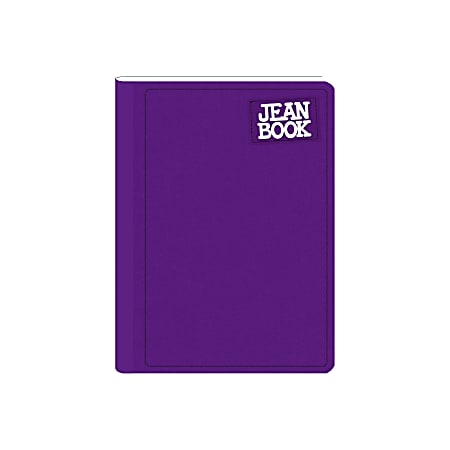 Norma Notebook, Jean, 100 Sheets, College-Ruled, 7-1/2" x 9-3/4", Purple, Total Qty 1