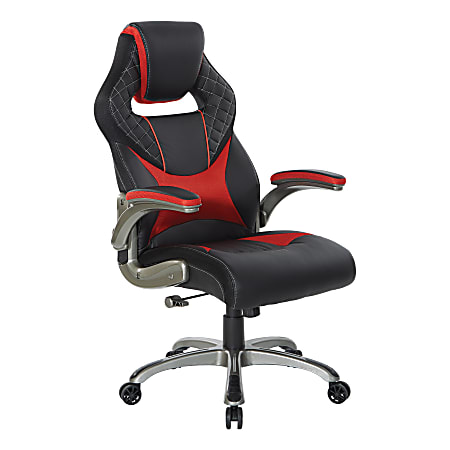Office Star Oversite Gaming Chair BlackRed Office Depot