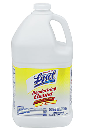 Lysol Professional Liquid Disinfectant Deodorizing Cleaner Lemon