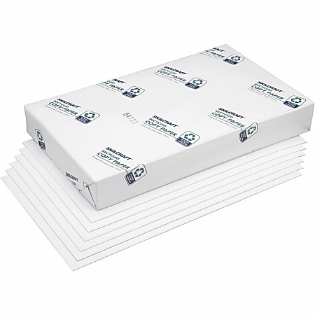 SKILCRAFT® Xerographic Copy Paper, 5 Reams, White, Ledger (11"x17"), 2500 Sheets Per Case, 20 Lb, 50% Recycled (AbilityOne 7530-01-085 5225) - 855225