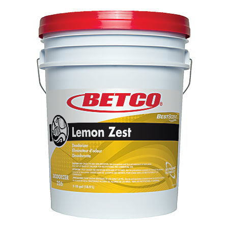 Betco® Best Scent Odor Eliminator Concentrate, Lemon Zest, 5 Gallons
