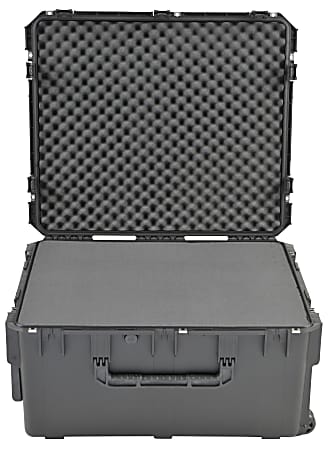 SKB Cases iSeries Pro Audio Utility Case With Cubed Foam Handle And Wide-Set Double Wheels, 30-3/4"H x 26"W x 15-1/2"D, Black