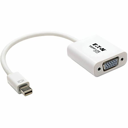 Eaton Tripp Lite Series 6in Mini DisplayPort to VGA Adapter Active Converter mDP to VGA M/F DPort 1.2 6" - P13706NVGAV2