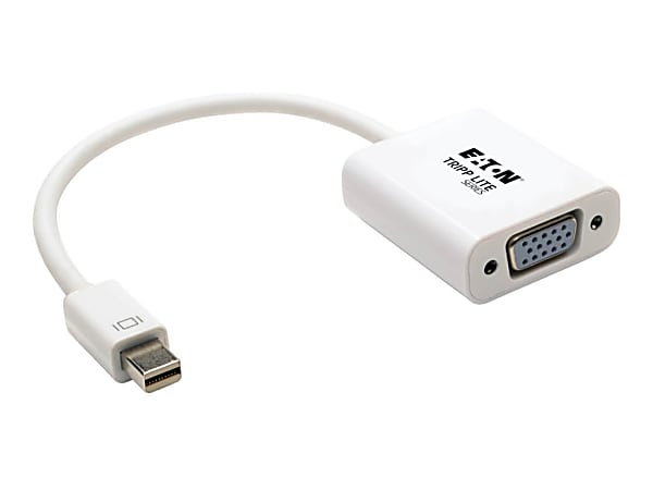 Eaton Tripp Lite Series 6in Mini DisplayPort to VGA Adapter Active Converter mDP to VGA M/F DPort 1.2 6" - P13706NVGAV2