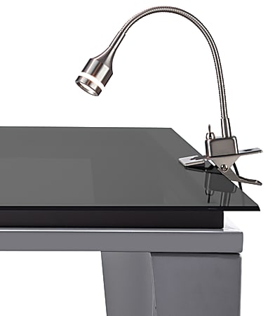 Adesso® Prospect LED Clip Lamp, Adjustable Height, 13 3/4"H, Steel