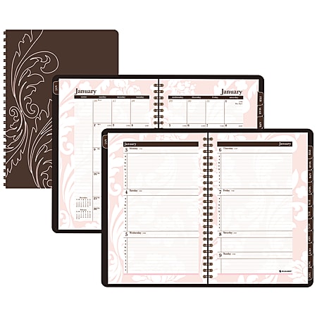 AT-A-GLANCE® 30% Recycled Weekly/Monthly Planner, 5 1/2" x 8 1/2", Sorbet, January-December 2017