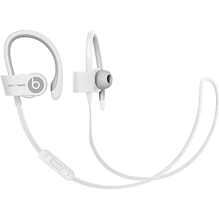 Beats by Dr. Dre PowerBeats2 Wireless In-Ear Headphones - Stereo - Wireless - Bluetooth - 30 ft - Earbud, Over-the-ear - Binaural - In-ear - White