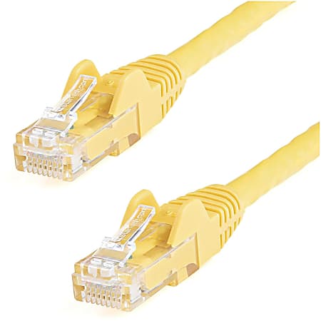 StarTech.com 30ft CAT6 Ethernet Cable - Yellow Snagless Gigabit CAT 6 Wire - 30ft Yellow CAT6 up to 160ft - 650MHz - 30 foot UL ETL verified Snagless UTP RJ45 patch/network cord
