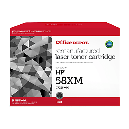 Office Depot Brand® Remanufactured Black MICR High-Yield Toner Cartridge Replacement For HP 58X, OD58XM