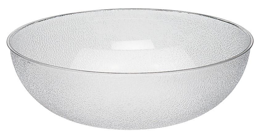 Cambro Camwear Round Pebbled Bowls, 23", Clear, Set Of 4 Bowls