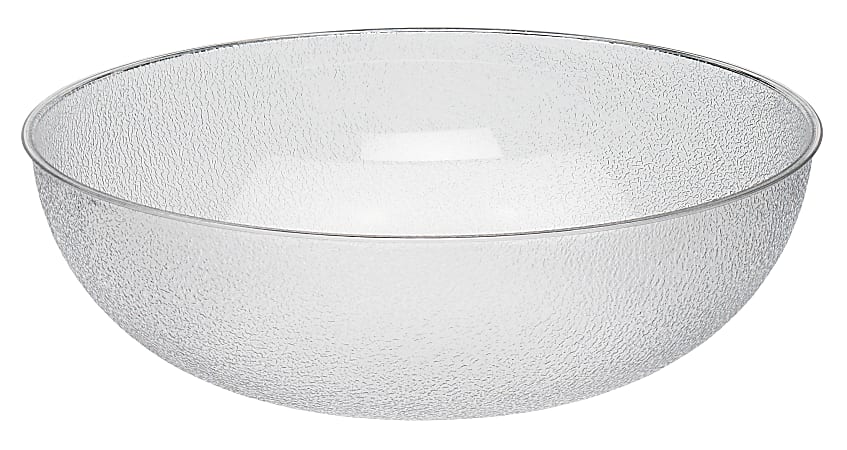 Cambro Camwear Round Pebbled Bowls, 23", Clear, Set Of 4 Bowls