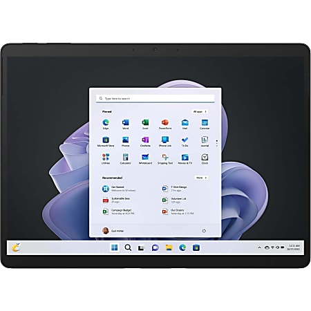 Microsoft Surface Pro 9 1265U Tablet - 13" - 16 GB - 512 GB SSD - Windows 10 Pro - Graphite - Core i7 12th Gen Dec - S8N00018