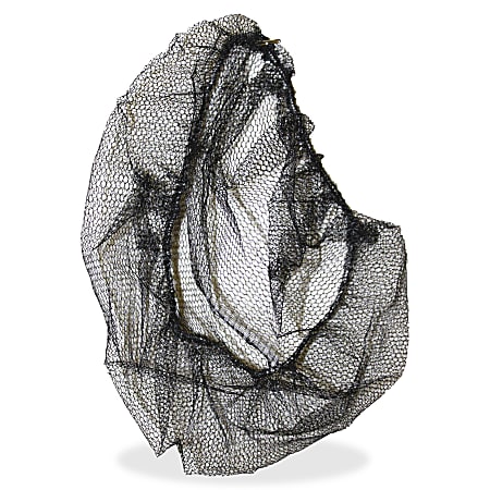 Genuine Joe Black Nylon Hair Net - Recommended for: Food Handling, Food Processing - Large Size - 21 Genuine Joe Black Nylon Hair Net - Recommended for: Food Handling, Food Processing - Large Size - 21