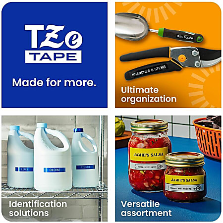 Brother P touch TZe211 Laminated Label Tape 14 x 26.2 ft 6mm x 8m