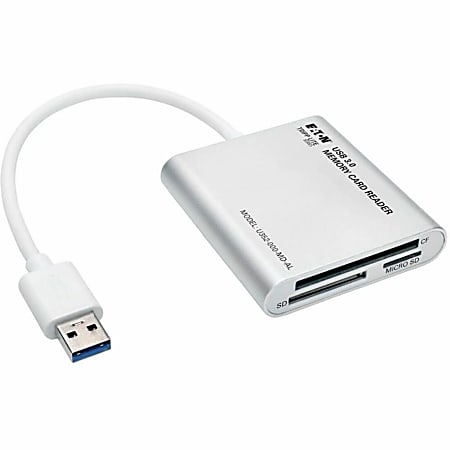 Eaton Tripp Lite Series USB 3.0 SuperSpeed Multi-Drive Memory Card Reader/Writer Aluminum 5Gbps