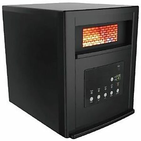 Lifesmart Six Wrapped Element Infrared Heater - Infrared/Quartz - Electric - Electric - 1000 W to 1500 W - 3 x Heat Settings - Timer - 1500 W - 120 V AC - 15 A - Remote Control