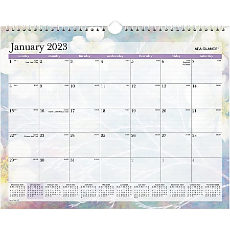 AT-A-GLANCE Dreams 2023 RY Monthly Wall Calendar, Medium, 15" x 12"