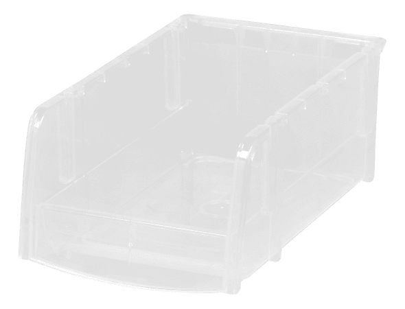 Office Depot® Brand "Mini" Plastic Stacking Bin, Small Size, 3" x 4 1/8", Clear