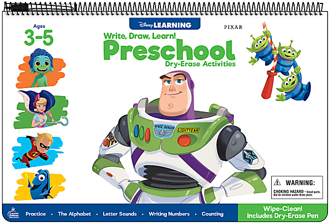 Carson-Dellosa Disney Learning Write, Draw, Learn! Preschool Workbook