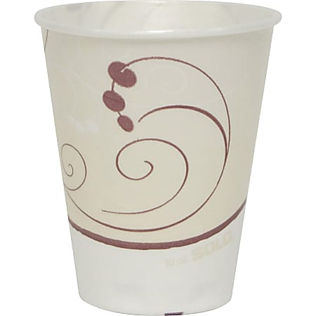 Solo Cozy Touch Hot/Cold Insulated Cups - 10 fl oz - 60 / Pack - Beige - Foam - Hot Drink, Cold Drink