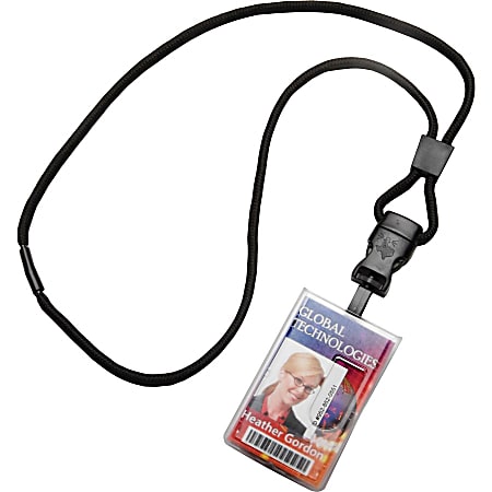SKILCRAFT Dual ID Card Holders 2 14 x 3 716 Vertical White Pack Of 12