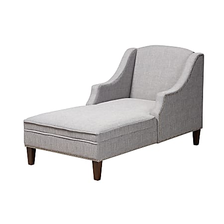 Baxton Studio 9704 Chaise Lounge, Gray