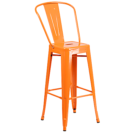 Square metal bar stools hot sale