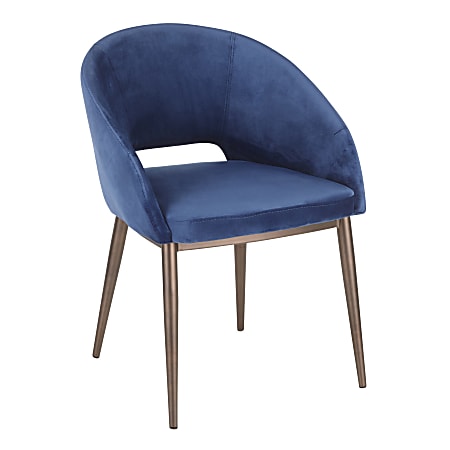 LumiSource Renee Chair, Copper/Blue