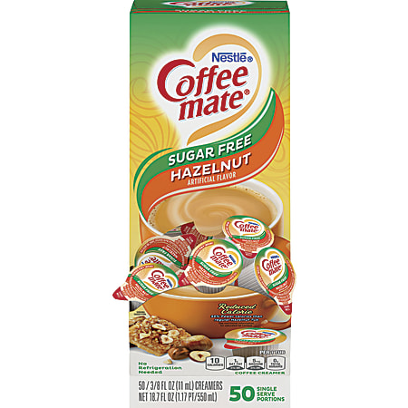 Nestlé® Coffee-mate® Sugar-Free Hazelnut Creamer Singles, 0.38