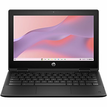 HP Fortis Flip G1m 11.6" Touchscreen Convertible 2 in 1 Chromebook, HD, 60 Hz, Octa-core (ARM Cortex A76 + Cortex A55), 4 GB, Jet Black,BV0X7UTABA