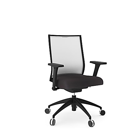 National® Helio Ergonomic Task Chair, Black/Black
