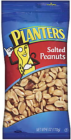PLANTERS® Salted Peanuts, 6 Oz Bag