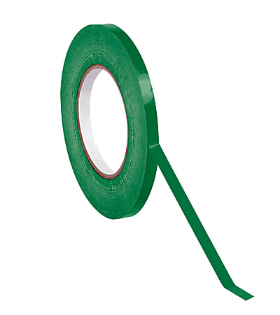 Partners Brand Poly Bag-Sealing Tape, 3/8" x 176 Yd., Green, Case Of 96