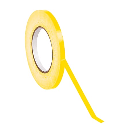 Poly Bag-Sealing Tape, 3/8" x 176 Yd., Yellow, Case Of 96