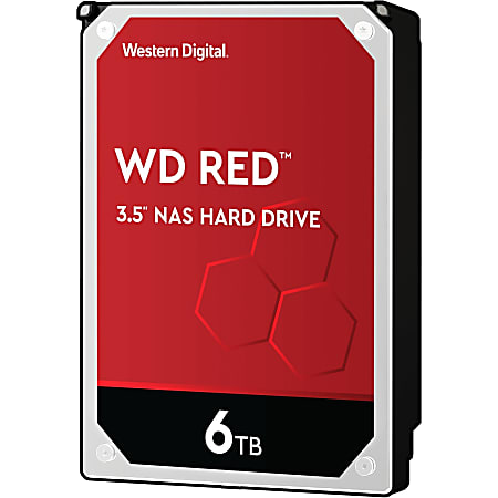 Verdensvindue veltalende Fristelse WD Red 6TB 3.5 Internal Hard Drive For NAS 64MB Cache SATA600 WD60EFRX -  Office Depot