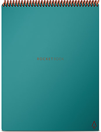 Rocketbook Flip Smart Reusable Letter Size Notepad 8 12 x 11 1 Subject Dot  Grid and Line Ruled 16 Sheets Teal - Office Depot