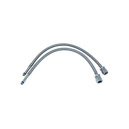 T&S Brass Flexible 2-Piece Connector Hose Set, Gray