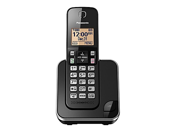 Panasonic® DECT 6.0 Expandable Cordless Phone, 1 Handset, KX-TGC350B