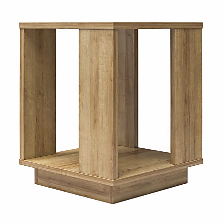Ameriwood Home Knowle Contemporary Side Table, 19-1/2"H x 15-9/16"W x 15-9/16"D, Natural