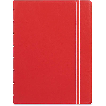 Filofax® A5 Refillable Notebook, Wirebound, 8-1/2" x 6-6/16", 56 Sheets, Leatherette, Red
