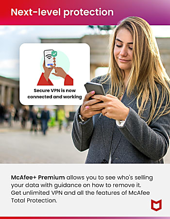 McAfee Premium Antivirus Internet Security Software Individual For