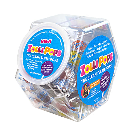 Zollipops Lollipops Assortment, 150 Pieces Per Jar