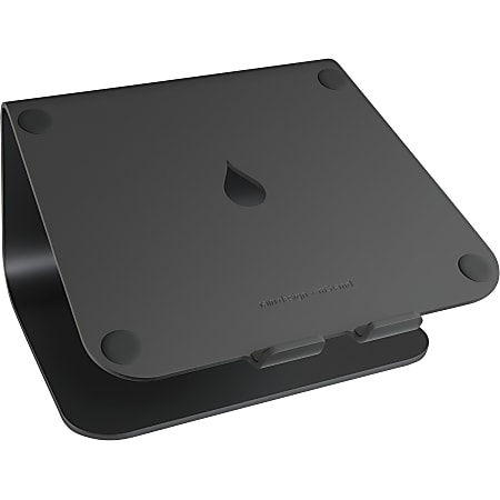 Rain Design mStand Laptop Stand - Black - mStand transforms your notebook into a stylish and stable workstation so you can work comfortably and safely all day.