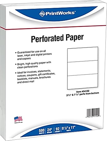 Paris Printworks Professional Multi-Use Printer & Copy Paper, 5 Reams, White, Letter (8.5" x 11"), 2500 Sheets Per Case, 24 Lb, 92 Brightness